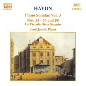 Joseph Haydn, Jenö Jandó – Piano Sonatas, Vol. 3 (Nos. 53 – 56 & 58 / Un Piccolo Divertimento) (CD) (Mint (M))