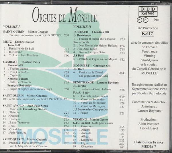 Michel Chapuis, Etienne Baillot, Norbert Pétry, Jean-Paul Serra, Christian Ott (4), Laurent Beyhurst, Martin Gester-1