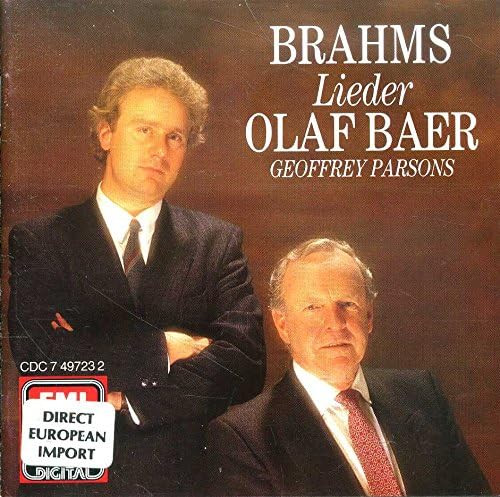 Johannes Brahms – Olaf Bär, Geoffrey Parsons (2) – Brahms-Lieder (CD) (Mint (M)) Johannes Brahms – Olaf Bär, Geoffrey Parsons (2) – Brahms-Lieder (CD) (Mint (M))