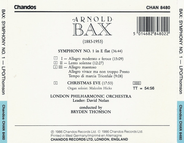Arnold Bax - London Philharmonic Orchestra, Bryden Thomson-1