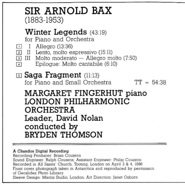 Arnold Bax - Margaret Fingerhut, London Philharmonic Orchestra, Bryden Thomson-2