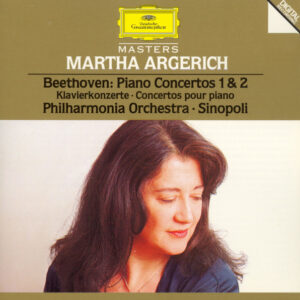 Ludwig van Beethoven – Martha Argerich, Giuseppe Sinopoli, Philharmonia Orchestra – Piano Concertos 1 & 2 (CD) (Mint (M))