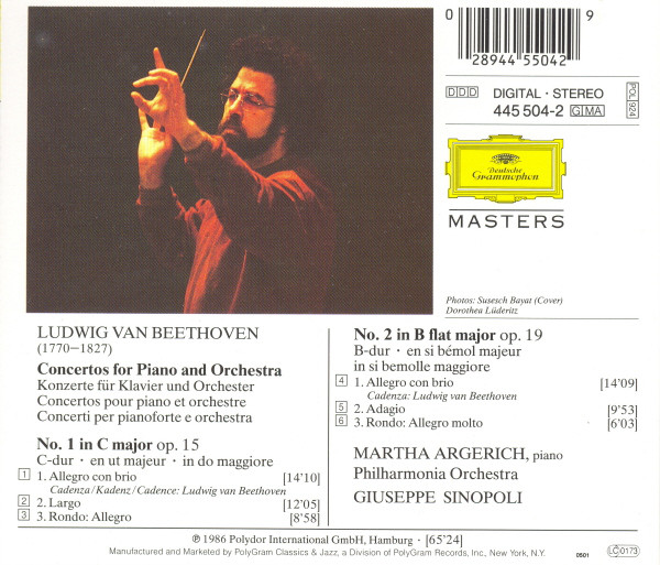 Ludwig van Beethoven - Martha Argerich, Giuseppe Sinopoli, Philharmonia Orchestra-1