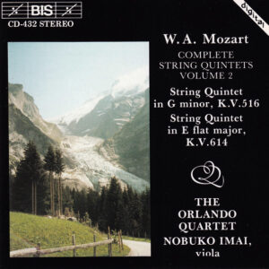 Wolfgang Amadeus Mozart, Orlando Quartet, Nobuko Imai – String Quintet In G Minor, K.V. 516 / String Quintet In E Flat Major, K.V. 614 (CD) (Mint (M))
