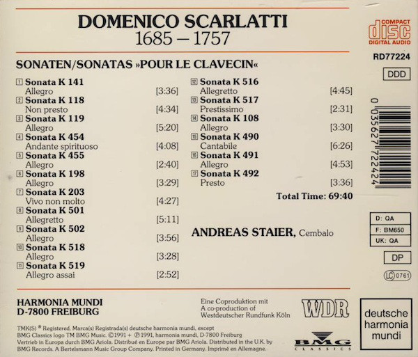 Domenico Scarlatti, Andreas Staier-1