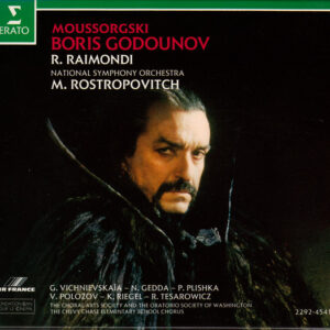Modest Mussorgsky – Ruggero Raimondi, Galina Vishnevskaya, Nicolai Gedda, Paul Plishka, Vyacheslav Polozov, Kenneth Riegel, Romuald Tesarowicz, Choral Arts Society of Washington And The Oratorio Society, The Chevy Chase Elementary School Chorus, National  – Boris Godounov (3xCD) (Mint (M))