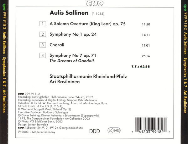 Aulis Sallinen - Staatsphilharmonie Rheinland-Pfalz, Ari Rasilainen-2