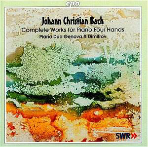 Johann Christian Bach – Piano Duo Genova & Dimitrov – Complete Works For Piano Four Hands (CD) (Mint (M))