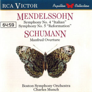 Mendelssohn*, Schumann* – Symphony N°.4 “Italian” / Symphony N°5. “Reformation” / Manfred Overture (CD) (Mint (M))