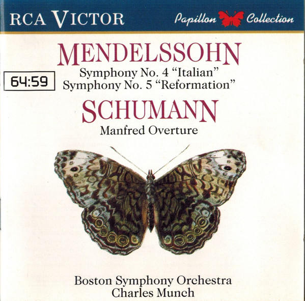 Mendelssohn*, Schumann* – Symphony N°.4 “Italian” / Symphony N°5. “Reformation” / Manfred Overture (CD) (Mint (M)) Mendelssohn*, Schumann* – Symphony N°.4 “Italian” / Symphony N°5. “Reformation” / Manfred Overture (CD) (Mint (M))