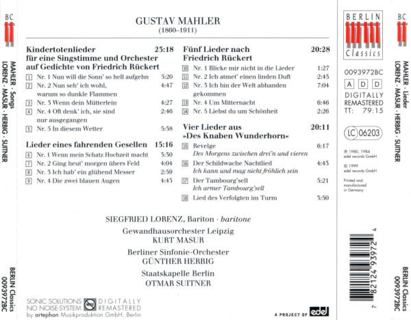 Gustav Mahler - Siegfried Lorenz-1