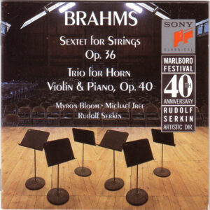 Johannes Brahms / Myron Bloom • Michael Tree, Rudolf Serkin – Sextet For Strings Op. 36 • Trio For Horn, Violin & Piano, Op. 40 (CD) (Mint (M))