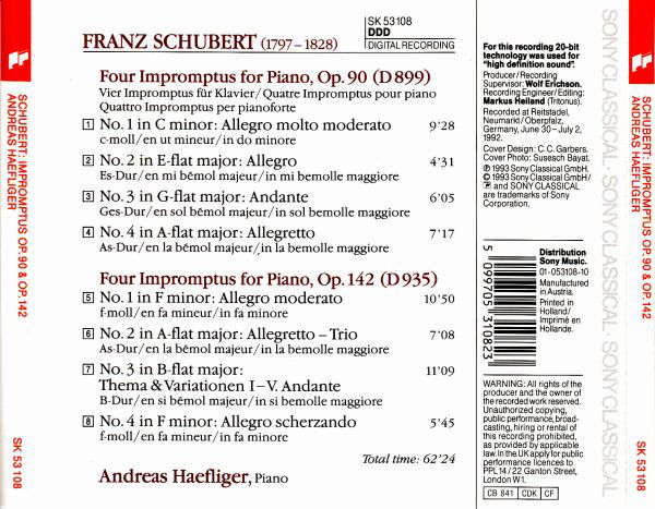 Franz Schubert, Andreas Haefliger-1