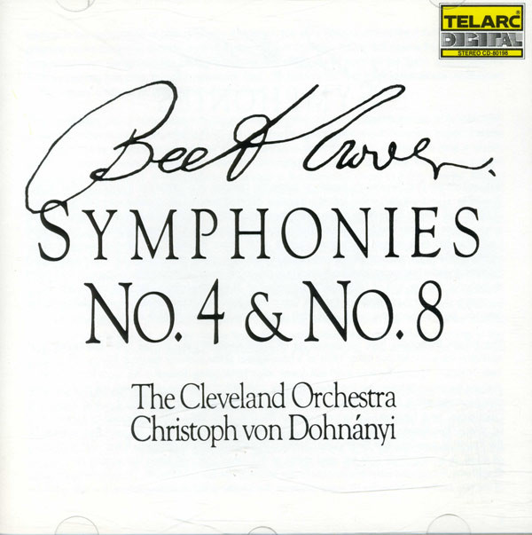 Ludwig van Beethoven, The Cleveland Orchestra, Christoph von Dohnányi – Symphonies No. 4 & No. 8 (CD) (Mint (M)) Ludwig van Beethoven, The Cleveland Orchestra, Christoph von Dohnányi – Symphonies No. 4 & No. 8 (CD) (Mint (M))