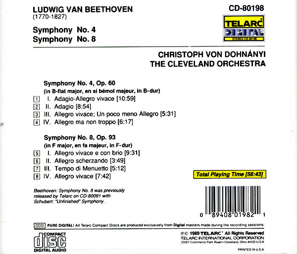 Ludwig van Beethoven, The Cleveland Orchestra, Christoph von Dohnányi-3