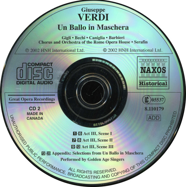 Giuseppe Verdi - Coro Del Teatro Dell'Opera Di Roma And Orchestra Del Teatro Dell'Opera Di Roma, Beniamino Gigli, Gino Bechi, Maria Caniglia, Fedora Barbieri, Tullio Serafin-3