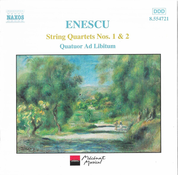 George Enescu, Quatuor Ad Libitum – String Quartets Nos. 1 & 2 (CD) (Mint (M)) George Enescu, Quatuor Ad Libitum – String Quartets Nos. 1 & 2 (CD) (Mint (M))