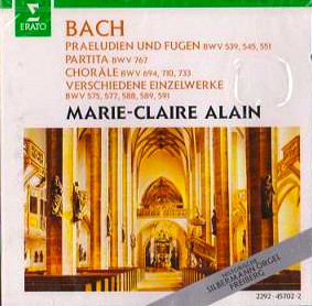 Johann Sebastian Bach, Marie-Claire Alain – Orgelwerke, BWV 539, 545, 767 (CD) (Mint (M)) Johann Sebastian Bach, Marie-Claire Alain – Orgelwerke, BWV 539, 545, 767 (CD) (Mint (M))
