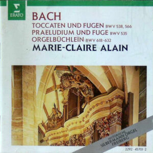 Johann Sebastian Bach, Marie-Claire Alain – Orgelwerke BWV 538, 566, 535, 618-632 (CD) (Mint (M)) Johann Sebastian Bach, Marie-Claire Alain – Orgelwerke BWV 538, 566, 535, 618-632 (CD) (Mint (M))