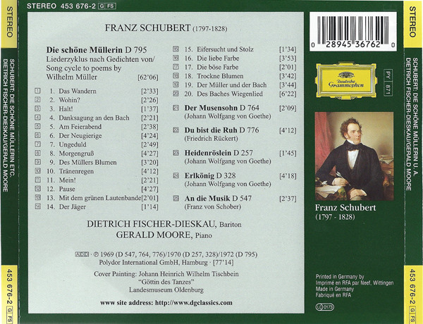 Franz Schubert, Dietrich Fischer-Dieskau, Gerald Moore-1