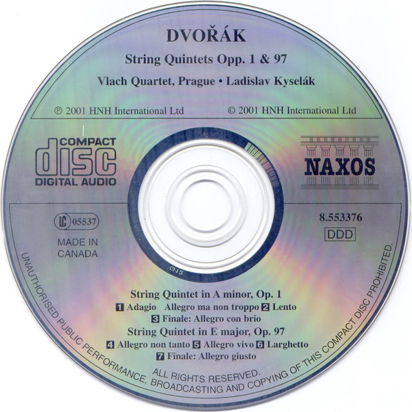 Antonín Dvořák, Vlach Quartet Prague, Ladislav Kyselák-2