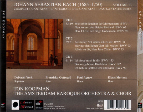 Johann Sebastian Bach, Ton Koopman, The Amsterdam Baroque Orchestra And Choir-1