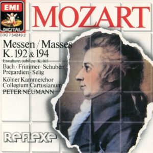 Wolfgang Amadeus Mozart, Peter Neumann (2) – Messen / Masses K. 192 & 194 – Esxultate, Jubilate K.165 (CD) (Mint (M))