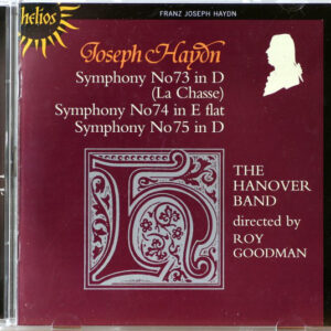 Joseph Haydn, Hanover Band, Roy Goodman – Symphonies Nos. 73, 74, 75 (CD) (Mint (M)) Joseph Haydn, Hanover Band, Roy Goodman – Symphonies Nos. 73, 74, 75 (CD) (Mint (M))