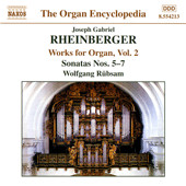 Josef Rheinberger, Wolfgang Rübsam (2) – Works For Organ, Vol. 2 – Sonatas Nos. 5-7 (CD) (Mint (M)) Josef Rheinberger, Wolfgang Rübsam (2) – Works For Organ, Vol. 2 – Sonatas Nos. 5-7 (CD) (Mint (M))