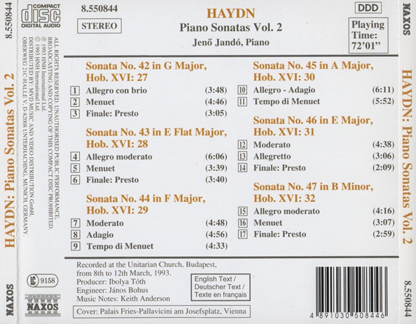 Joseph Haydn - Jenö Jandó-1