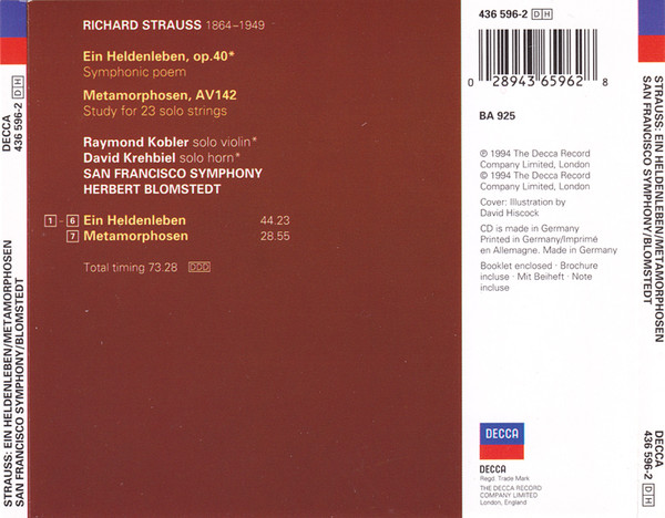 Richard Strauss - San Francisco Symphony, Herbert Blomstedt-1