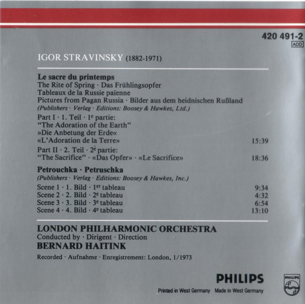 Igor Stravinsky, London Philharmonic Orchestra, Bernard Haitink-1
