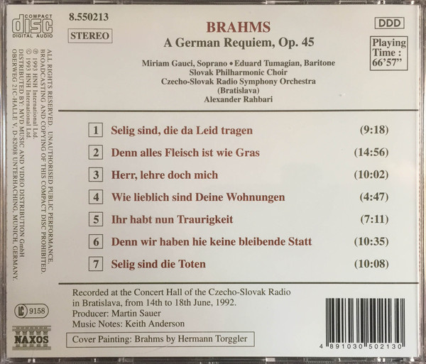 Johannes Brahms - Miriam Gauci • Eduard Tumageanian • Slovak Radio Symphony Orchestra • Alexander Rahbari-3