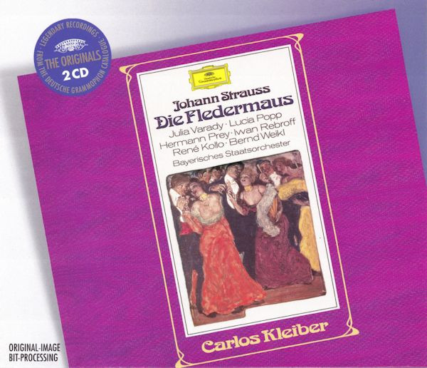 Johann Strauss Jr. – Júlia Várady · Lucia Popp · Hermann Prey · Ivan Rebroff · René Kollo · Bernd Weikl · Bayerisches Staatsorchester · Carlos Kleiber – Die Fledermaus (2xCD) (Mint (M)) Johann Strauss Jr. – Júlia Várady · Lucia Popp · Hermann Prey · Ivan Rebroff · René Kollo · Bernd Weikl · Bayerisches Staatsorchester · Carlos Kleiber – Die Fledermaus (2xCD) (Mint (M))