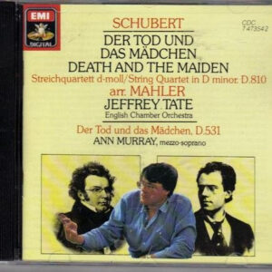 Franz Schubert, Gustav Mahler, Jeffrey Tate, English Chamber Orchestra, Ann Murray – Der Tod Und Das Mädchen Streichquartett D-Moll D.810 / Der Tod Und Das Mädchen, D.531 (CD) (Mint (M)) Franz Schubert, Gustav Mahler, Jeffrey Tate, English Chamber Orchestra, Ann Murray – Der Tod Und Das Mädchen Streichquartett D-Moll D.810 / Der Tod Und Das Mädchen, D.531 (CD) (Mint (M))
