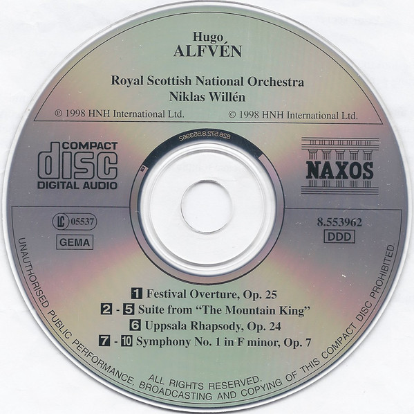 Hugo Alfvén - Royal Scottish National Orchestra, Niklas Willén-2