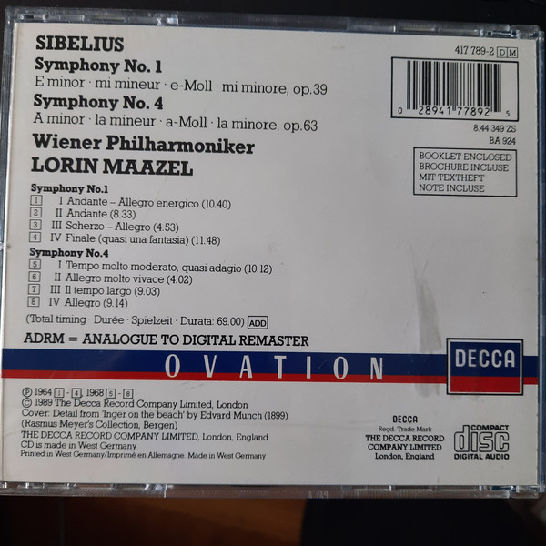 Jean Sibelius - Wiener Philharmoniker, Lorin Maazel-2