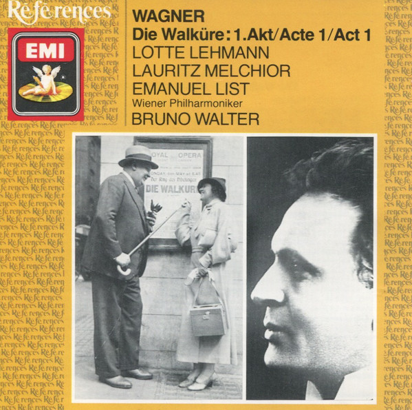 Richard Wagner, Lotte Lehmann, Lauritz Melchior, Emanuel List, Wiener Philharmoniker, Bruno Walter – Die Walküre: 1.Akt/Acte 1/Act 1 (CD) (Mint (M)) Richard Wagner, Lotte Lehmann, Lauritz Melchior, Emanuel List, Wiener Philharmoniker, Bruno Walter – Die Walküre: 1.Akt/Acte 1/Act 1 (CD) (Mint (M))