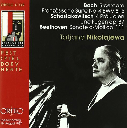 Tatiana Nikolayeva, Johann Sebastian Bach, Dmitri Shostakovich, Ludwig van Beethoven – Tatjana nikolajewa Salzburg August 1987 (CD) (Mint (M)) Tatiana Nikolayeva, Johann Sebastian Bach, Dmitri Shostakovich, Ludwig van Beethoven – Tatjana nikolajewa Salzburg August 1987 (CD) (Mint (M))