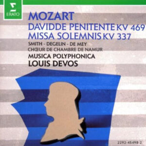 Wolfgang Amadeus Mozart, Louis Devos, Musica Polyphonica – Davidde Penitente K.V. 469/Missa Solemnis K.V. 337 (CD) (Mint (M))