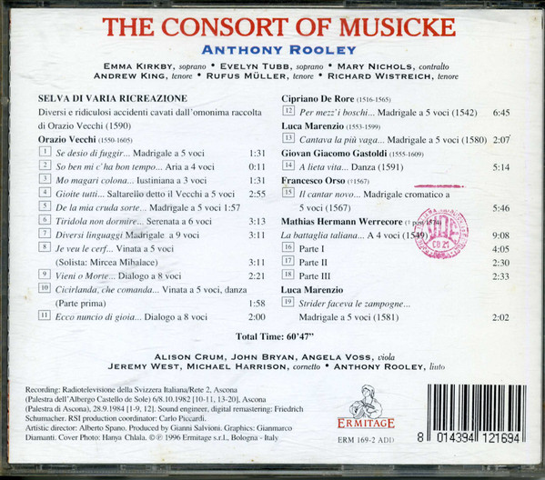 The Consort Of Musicke, Anthony Rooley-1
