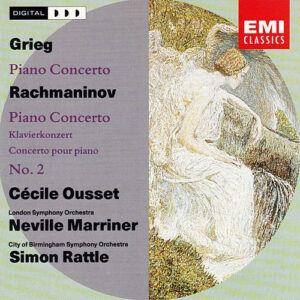 Edvard Grieg, Sergei Rachmaninoff – Cécile Ousset, London Symphony Orchestra, Sir Neville Marriner, City Of Birmingham Symphony Orchestra, Sir Simon Rattle – Piano Concertos (CD) (Mint (M))
