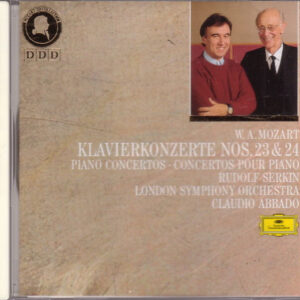Wolfgang Amadeus Mozart / Rudolf Serkin, London Symphony Orchestra, Claudio Abbado – Klavierkonzerte Nos. 23 & 24 (CD) (Mint (M)) Wolfgang Amadeus Mozart / Rudolf Serkin, London Symphony Orchestra, Claudio Abbado – Klavierkonzerte Nos. 23 & 24 (CD) (Mint (M))