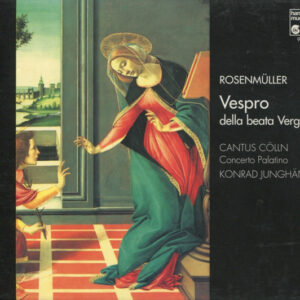 Johann Rosenmüller, Cantus Cölln, Concerto Palatino, Konrad Junghänel – Vespro Della Beata Vergine (2xCD) (Mint (M))