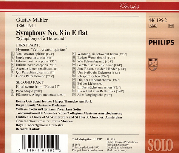 Gustav Mahler - Concertgebouworkest, Bernard Haitink-1