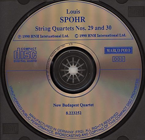 Louis Spohr, New Budapest Quartet-2