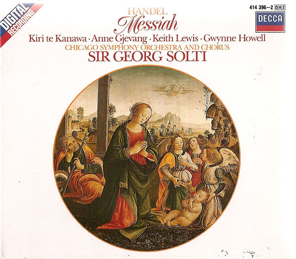 Georg Friedrich Händel – Kiri Te Kanawa, Anne Gjevang, Keith Lewis (4), Gwynne Howell, Chicago Symphony Orchestra And Chicago Symphony Chorus, Georg Solti – Messiah (2xCD) (Very Good Plus (VG+)) Georg Friedrich Händel – Kiri Te Kanawa, Anne Gjevang, Keith Lewis (4), Gwynne Howell, Chicago Symphony Orchestra And Chicago Symphony Chorus, Georg Solti – Messiah (2xCD) (Very Good Plus (VG+))