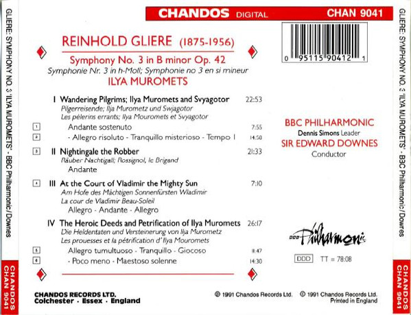 Reinhold Glière - BBC Philharmonic, Edward Downes-1