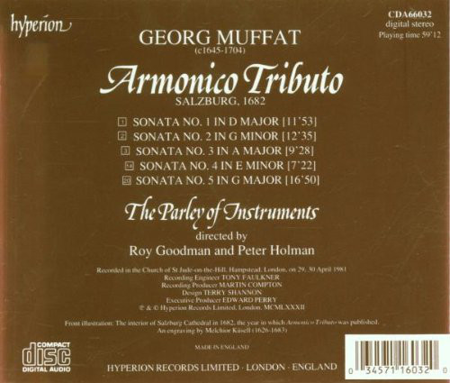 Georg Muffat - The Parley Of Instruments, Roy Goodman And Peter Holman-1