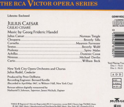 Georg Friedrich Händel - Norman Treigle, Beverly Sills, Maureen Forrester, Beverly Wolff, Spiro Malas, Dominic Cossa, Michael Devlin (2), William Beck, New York City Opera Chorus And New York City Opera Orchestra, Julius Rudel-1
